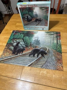PISTAS DE OSO ~ 500 PIEZAS. PUZZLE DE SUNSOUT ~ COMPLETO ~ USADO EN EXCELENTE ESTADO - Imagen 1 de 6