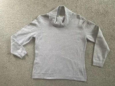 C&A, Canda Strick Pullover Gr L, m. Kragen, Grau, sehr gepflegt - Bild 1 von 4