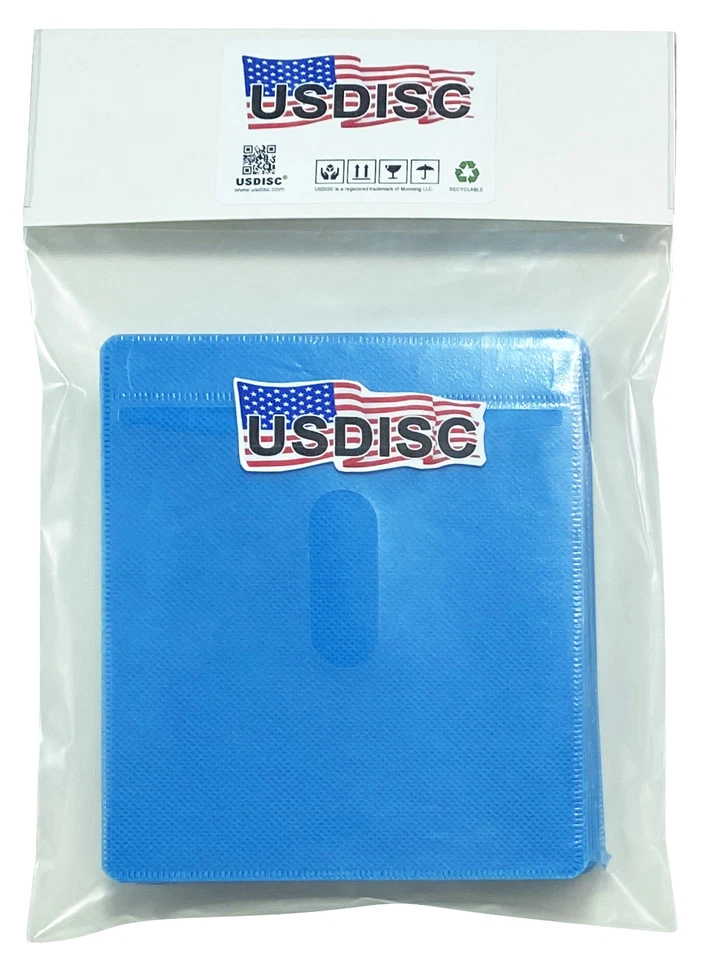 Lote de 2 discos USDISC de plástico, doble cara (azul) Foto 1 de 1