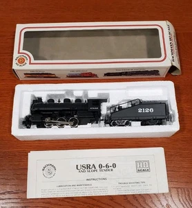 Bachmann USRA 0-6-0 & Slope Tender Santa Fe No 41-505-02 HO Scale Electric Read - Picture 1 of 9
