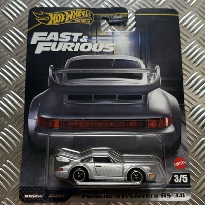 Hot Wheels Premium Porsche 911 Carrera RS 3.8 Fast & Furious 1:64 Mattel - Image 1 of 3