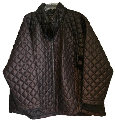 Athleta Womens Whisper Featherless Puffer Quilted Full Zip Jacket Black Sz 3X - Image 1 of 4