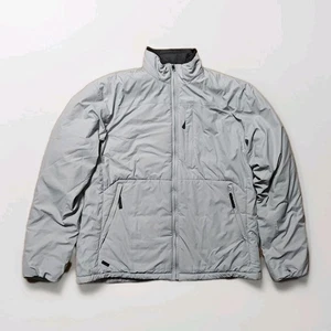 Columbia Core Puffer Jacket Mens XL Tall Gray 5 Zipper Pockets 1 Inside - Picture 1 of 6