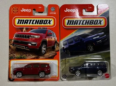 NEW 2025 Matchbox  2022 Jeep Wagoneer RED & BLUE LOT 2 - Image 1 of 2