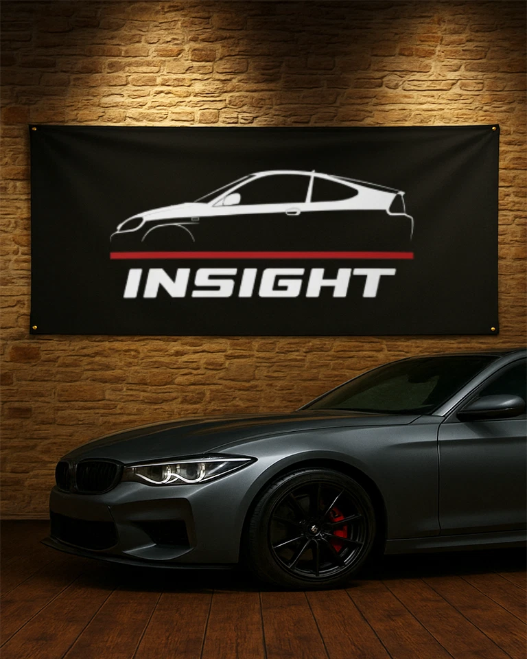 Decorative Banner Honda Insight 1999-2006 Car Enthusiast Birthday Gift - Image 1 of 1