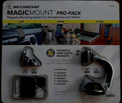 Cell Phone Tablet Mounting Kit Scosche Magic Mount Pro Pack Magnetic SEALED USA - Image 1 of 4