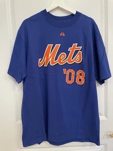 Shea Stadium '08 New York Mets Majestic Jersey T-Shirt Size Large - Picture 1 of 6