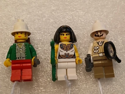 Lote de minifiguras LEGO Aventureros - Barón Von Baron / Cleopatra / Gail Storm Foto 1 de 2