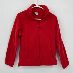 Chaqueta Columbia Cremallera Completa Manga Larga Bolsillos Ligera Roja Sólida Talla M Para Mujer - Imagen 1 de 10