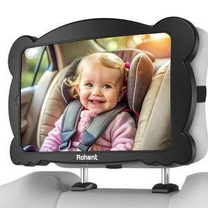 Baby Car Mirror for Rear-Facing Car Seat - Shatterproof, 360° Adjustable, Wid... - Picture 1 of 7