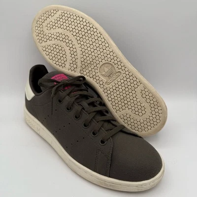 Women's Adidas Original Stan Smith Shadow Olive Pink Sneakers Shoes Size 7 - Image 1 of 4