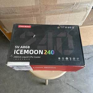 -Coolmoon Ice moon Argb. 240mm Liquid CPU Cooler - Black - Picture 1 of 8