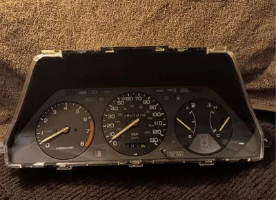 Honda ACCORD LXi MT 1986-1987 Tach & Speedo, medidores 90K com interruptor de aquecedor de temperatura. - Imagem 1 de 4
