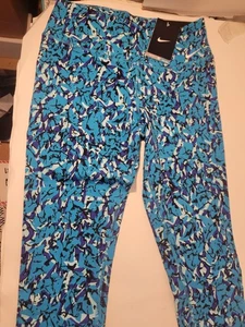 Nike Women's Legend Deep Royal Blue Dri-Fit Cotton Tight Capris - Sz S (683537) - Picture 1 of 5