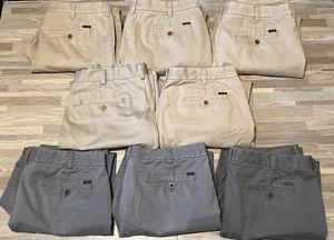 Lote de 8 pantalones rectos IZOD 36x30 para hombre. Caqui y gris azulado. - Imagen 1 de 12