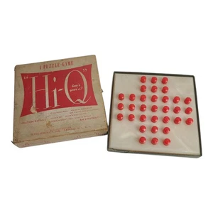 Vintage Hi-Q Puzzle Game Complete In Box Tryne Brain Teaser Solitaire Extra Pegs - Picture 1 of 12