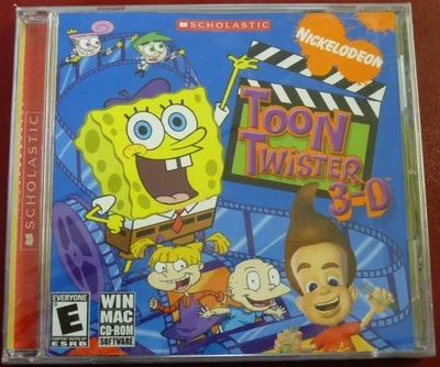 Video Game PC Nickelodeon Toon Twister 3D Spongebob Jimmy Neutron NEW Jewel - Image 1 of 2