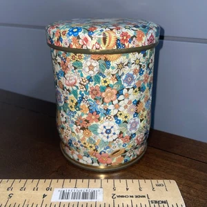 VTG DAHER Tin English Wildflowers Colorful Cottagecore England, 4.5” Tall - Picture 1 of 5