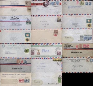 COLOMBIA AIRMAIL 1940s-80 Media Film 17 Covers + rates to USA - Picture 1 of 1