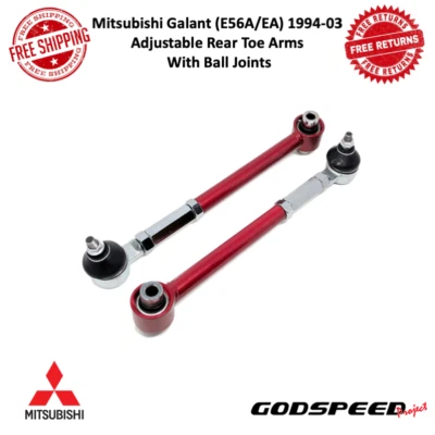 Godspeed Adj. Brazos traseros con rótulas para 94-03 Mitsubishi Galant E56A/EA Foto 1 de 4