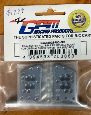 Soporte de torre de amortiguador trasero GPM SCX10 II SCX2029 y engranaje de transmisión SSCX2020T 20T Foto 1 de 4