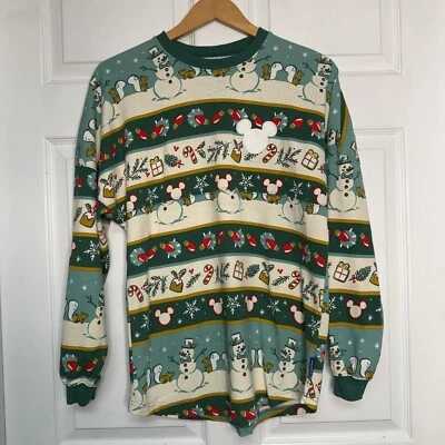 Disney Parks Christmas Winter Spirit Jersey Size XS Happy holidays - Image 1 of 4