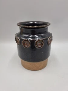 A Studio Pottery Cylinder Vase, Scandinavian, Incised 'EC - 65'. - Picture 1 of 11