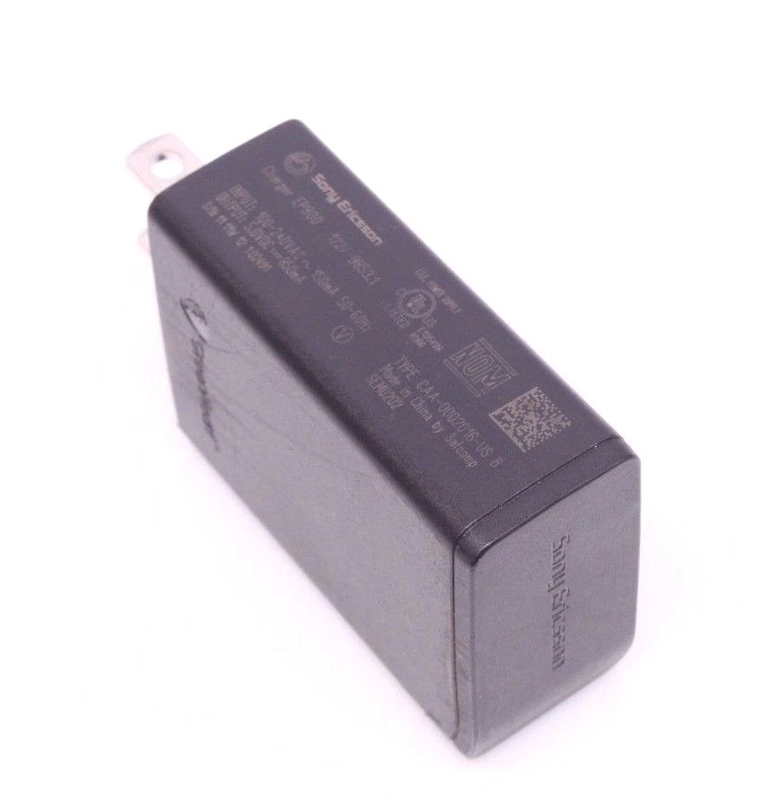 Cargador adaptador de corriente de pared genuino Sony Ericsson CAA-0002016-US B 5,0 V 850 mA Foto 1 de 1