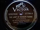 Lanny Ross 78 tr/min simple 10 pouces Victor Records #27799 The Lamp Of Memory 