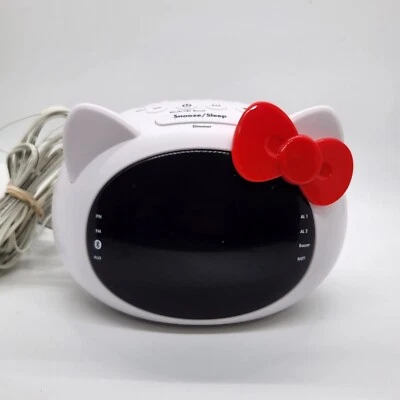 iHome Hello Kitty Reloj Despertador Doble con Altavoz Bluetooth y Radio Si-B62 Probado Foto 1 de 3