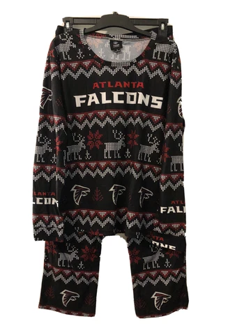 NFL Team Apparel NWOT Men’s Atlanta Falcons Pajama Set Top And Bottom Size XL Cover
