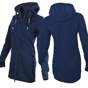 SEESTERN Damen Kapuzen Fleecejacke 2WegeZipper Fleecemantel Fleece Sweatj.XS-4XL - Bild 1 von 14