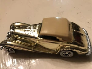 Vintage 1982 Hot Wheels 20th Anniversary Mercedes 540K Gold Chrome Car Mattel - Picture 1 of 4