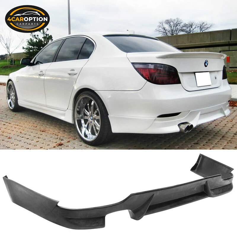 Fits 04-07 BMW E60 5-Series Sedan Rear Bumper Lip Diffuser Unpainted - PU Foto 1 de 4