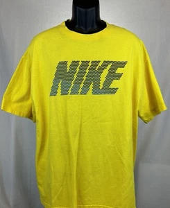 Men's Nike Spell out Loose Fit Tee Shirt Yellow Size XL - Picture 1 of 4