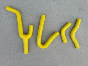 For 250mxc 250 MXC silicone radiator Yellow hose 1998-2002 99 00 01 - Foto 1 di 4