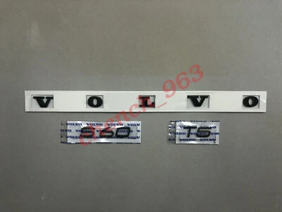 VOLVO S60 T5 NEGRO MATE O BRILLANTE LETRAS INSIGNIA TAPA BOOTLID CONJUNTO PERSONALIZADO LETRAS Foto 1 de 4