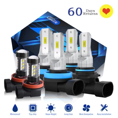 Para Honda Ridgeline 2017-2021 camioneta doble cabina 3,5 L lámparas LED + kit de bombillas antiniebla Foto 1 de 4