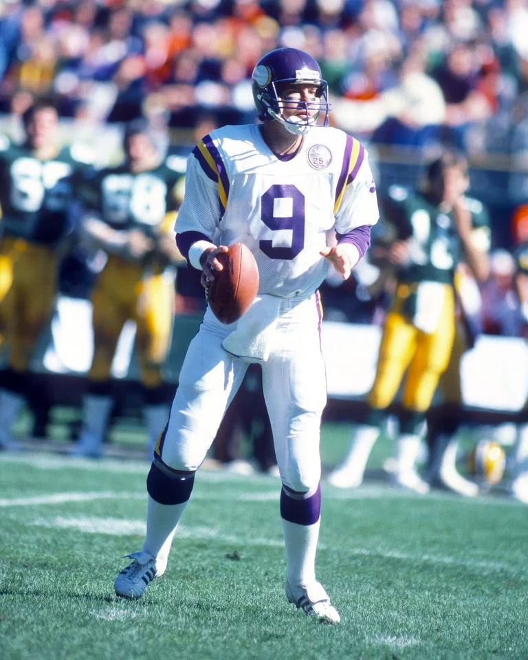 Impresión fotográfica brillante Tommy Kramer #9 Minnesota Vikings NFL 8"X10" 10-RTY Foto 1 de 1