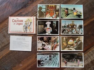 Custom Of Japan 1940's Hand Coloured Souvenir Photos-Shuttlecock-Shinto Festival - Picture 1 of 11