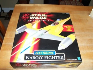 1998 Star Wars Episode 1 Electronic Naboo Fighter Hasbro NEW Open Box See Detail - Picture 1 of 4