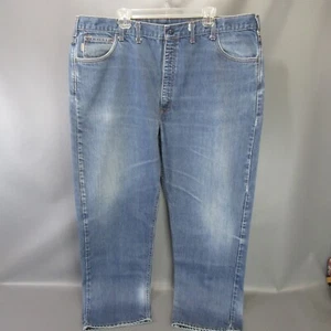 Carhartt FR Jeans Uomo Taglia 44x34 Pantaloni Blu Denim Made in USA Ignifughi - Foto 1 di 12
