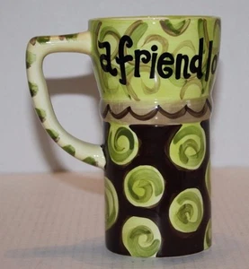 Laura Kirkland for Glory Haus "A Friend Loves At All Times" Coffee Mug Cup - Imagen 1 de 6