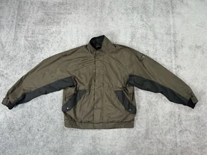 FootJoy Jacket Mens Large Taupe Windbreaker Houndstooth Golf Lightweight DryJoys - Picture 1 of 14
