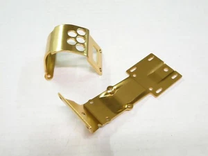 NEW KYOSHO 4WD Guard Motor & Skid Plate GOLD Aluminum TURBO OPTIMA JAVELIN KP19G - Picture 1 of 3