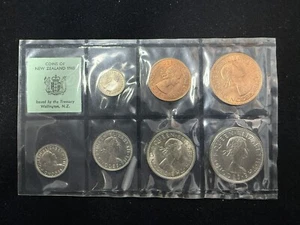 1965 NEW ZEALAND - OFFICIAL PROOF LIKE SET (7) - LAST PRE-DECIMAL SELECTED - Picture 1 of 2