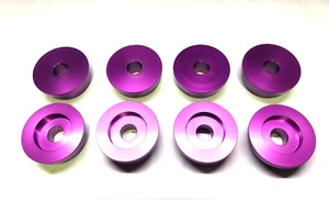 REAR CRADLE SUBFRAME SOLID BUSH KIT 8pc BILLET for Nissan Silvia S15 07/94-2002 - Picture 1 of 2