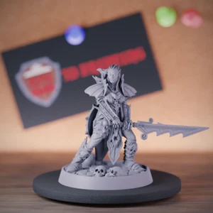 Vampire Warrior Miniature Curse of Strahd Mini Dungeons and Dragons Mini DnD 5e - Picture 1 of 8