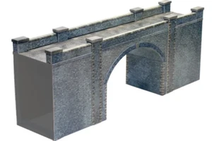 Superquick A15 Blue Brick Bridge/Tunnel Die Cut Card Kit 00 Gauge 2nd Class Post - Foto 1 di 7