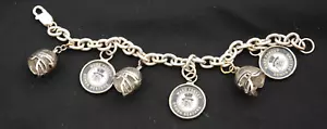 Bracciale Wake Forest Demon Diacons Calcio Argento Sterling Charms non Sterling - Foto 1 di 9